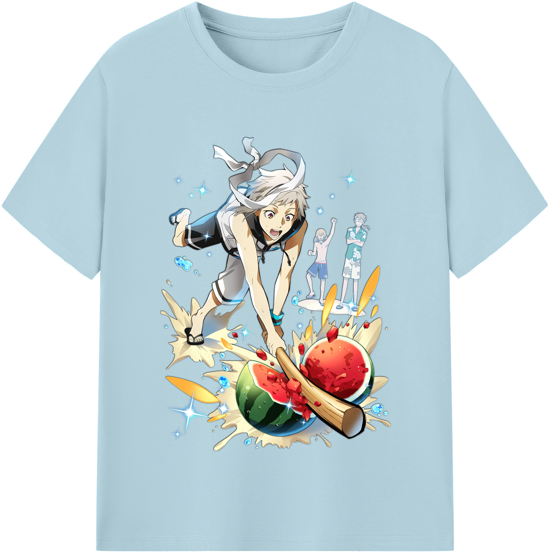 （画像用） 文豪ストレイドッグス Bungo Stray Dogs 綿100％半袖Tシャツ（フロントプリント）